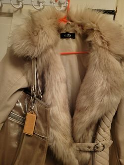 Akira Coat Jacket And Coach Purse