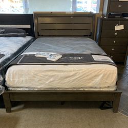 Evan Gray Queen Bedroom Set(Mattress And Boxspring Not Included)