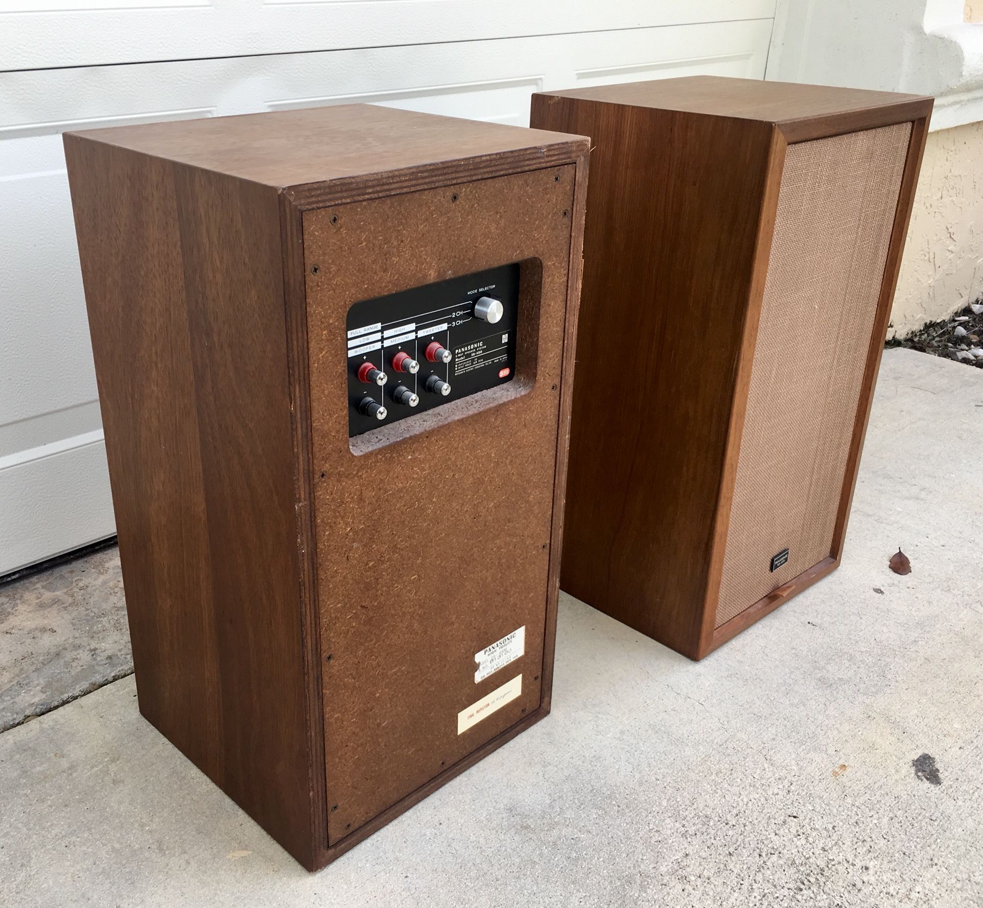 VINTAGE PANASONIC SB-400 SPEAKERS for Sale in Wellington, FL - OfferUp