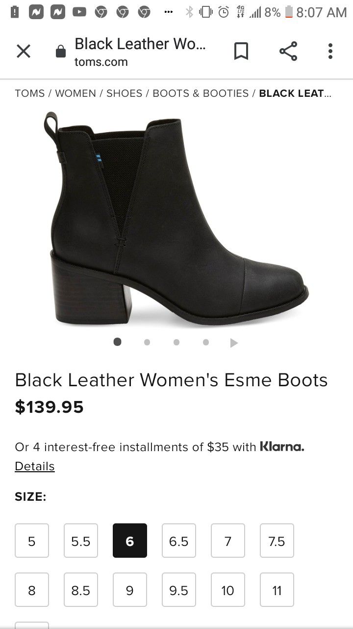 Black Boots size 6