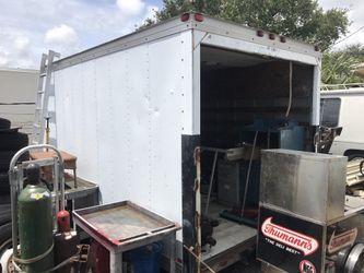 16 foot aluminum body for storage nice shape cheap