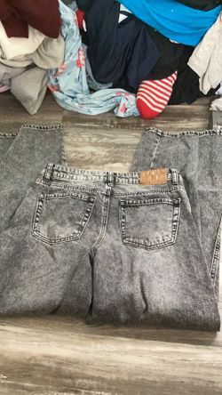 Black washed jeans