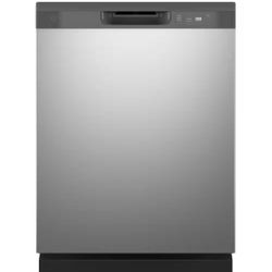 GE 24 in. Built-In Tall Tub Front Control Dishwasher in Stainless Steel with Sanitize, Dry Boost, 55 dBA