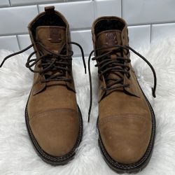 johnston murphy boots 20-4312 brown size 11 M made in Brazil 