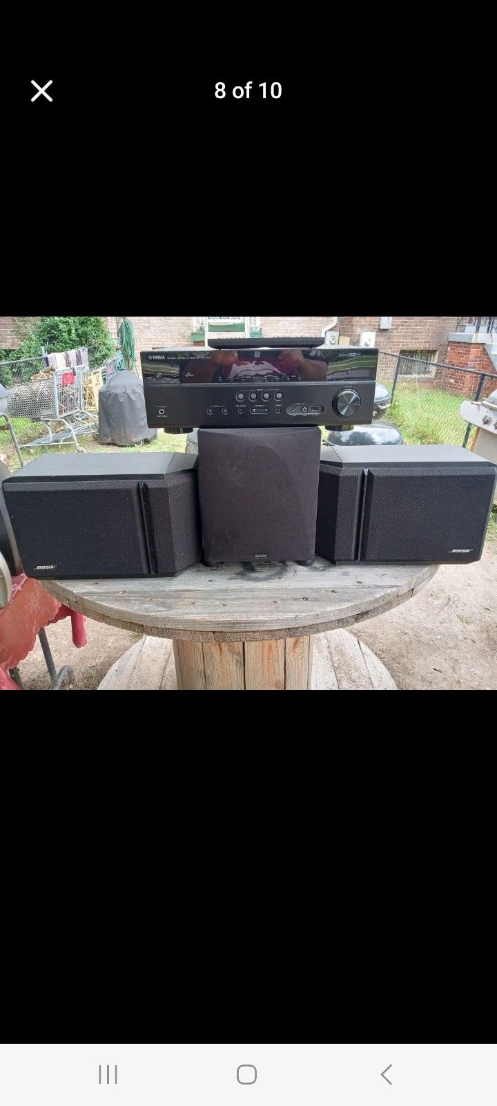700W YAMAHA 7.1 AV RECEIVER/BOSE 201 IV SPEAKERS/300W SUB $500 FINAL PRICE