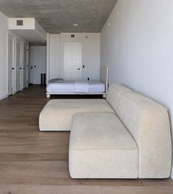 Modern Cream Modular Sectional Sofa