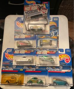 Hot Wheels Vintage Hot Rod Lot – 8 Sealed Cars (Editor’s Choice & Hot Rod Mag Set)