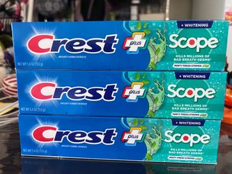 Toothpaste $3 each or 2 for $5 ❤️