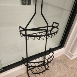 Black Rust-proof Hanging Shower Caddy