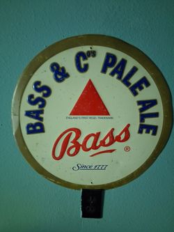Bass vintage beer metal sign