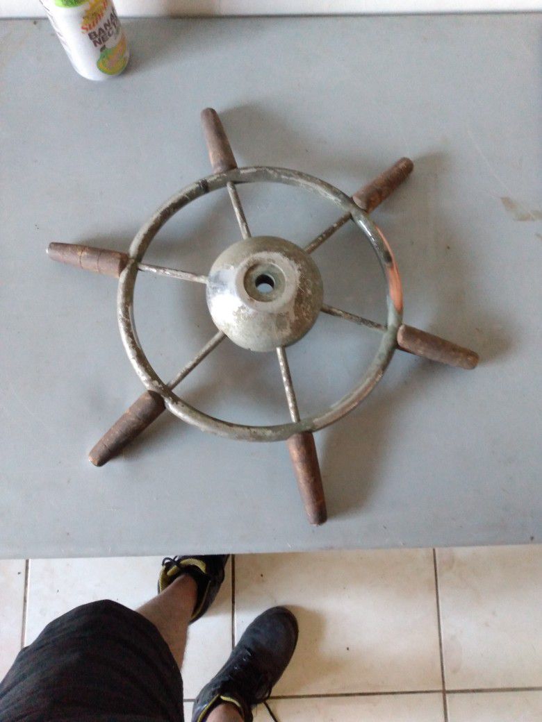 Vintage Sailboat Steering Wheel