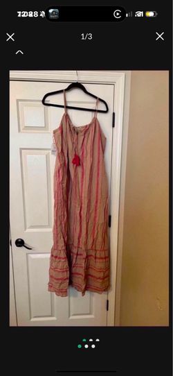 NWT rose maxi dress