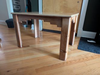 Small wooden table