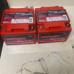 2 12v Odyssey Extreme ODD-AGM28MJA Batteries 