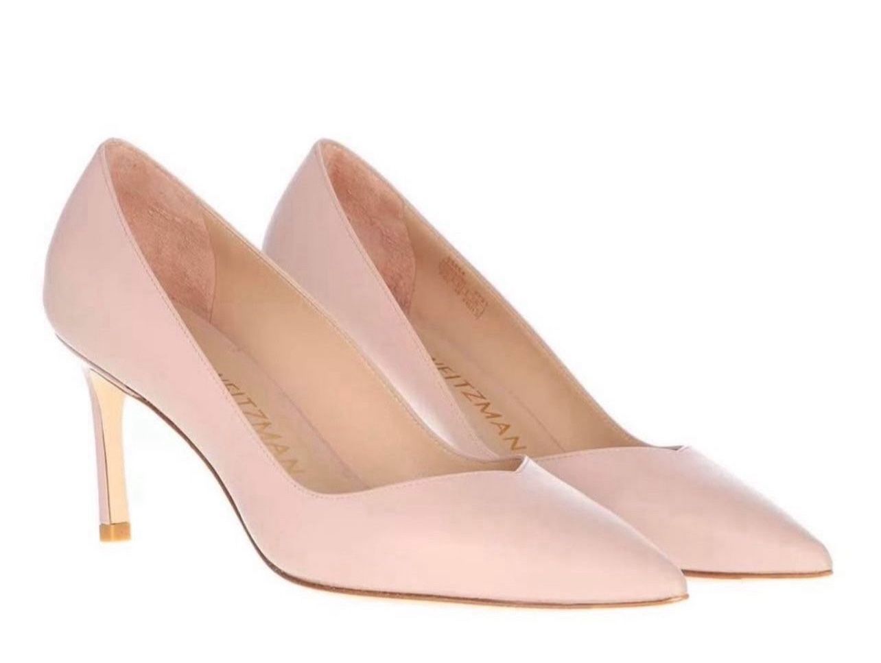 Stuart Weitzman Anny 70 Dolce Leather Stiletto Pumps Size 10