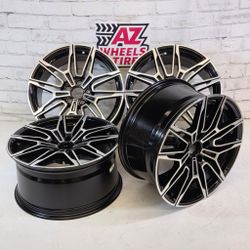 19" inch 19x8.5 9.5 staggered wheels rims fit BMW 3 series, 4, 5 X4 X5 Machined