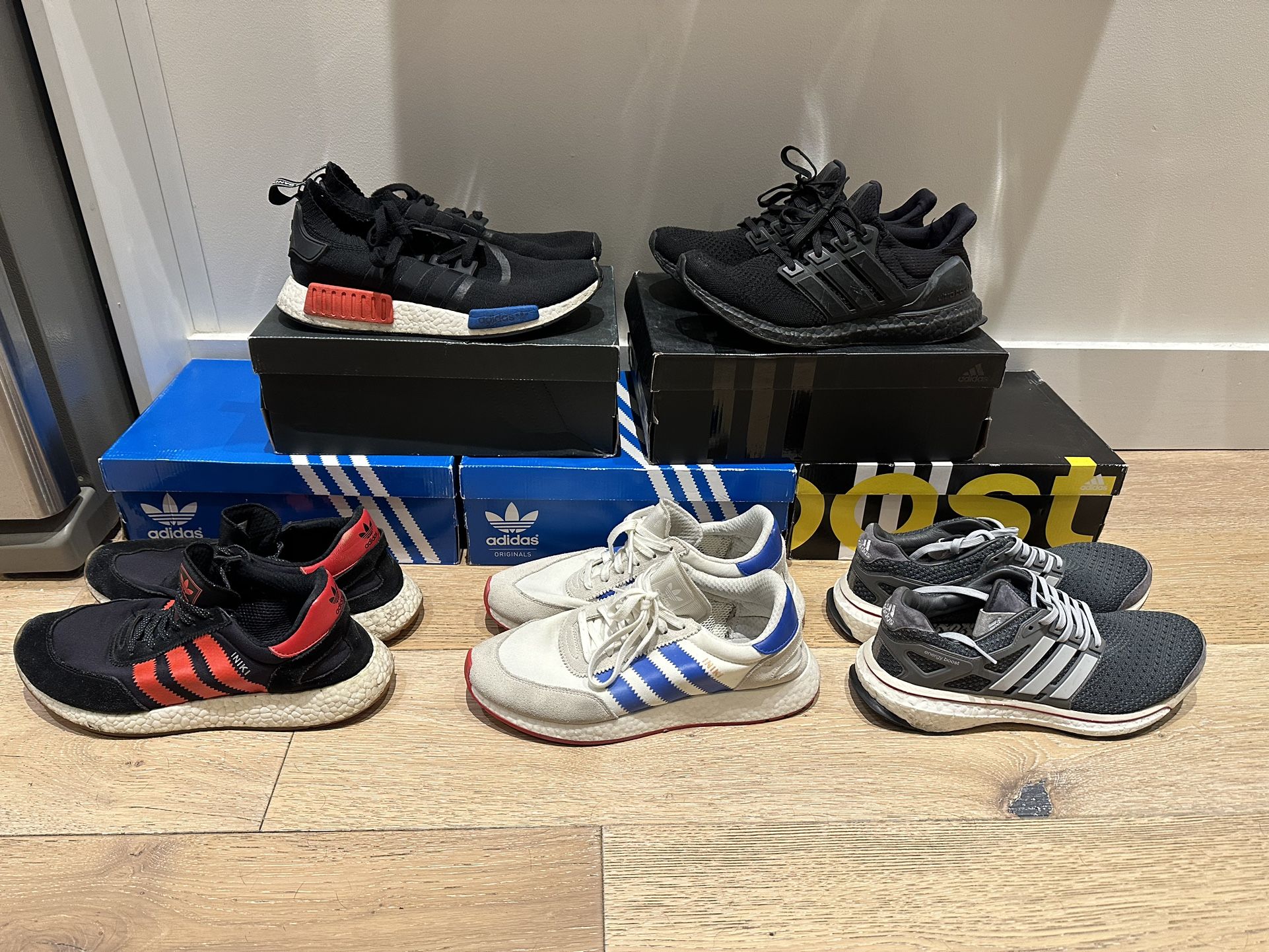 Adidas Boost Sneakers (5 pairs)