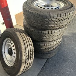 255/70/16 Set Of Wheels And Tires - Barely Used/Like NEW