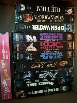 VHS movies lot