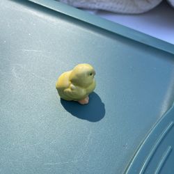 Vintage Yellow Ceramic Chick Figurine