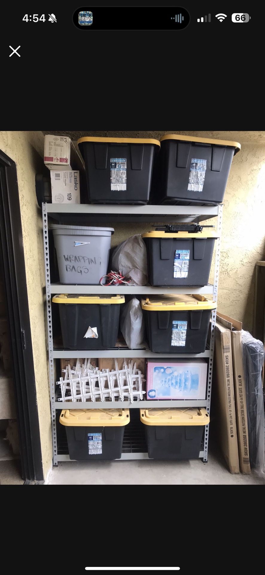 METAL STORAGE RACK