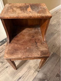 Antique phone stand