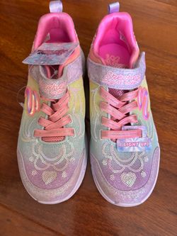 Skechers Magical Collection Girls Light-Up Sneakers