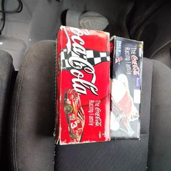 Limited Edition Dale earnhardt sr 1998 Coca Cola Diecast Car, And Dale JR. Coca Cola Gas Pump Bank 