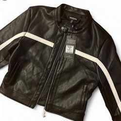 True Religion Biker Jacket Women Medium 👀READ BELOW FOR LOCATION ⤵️