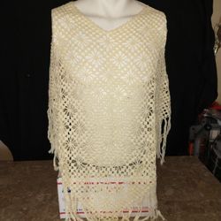 Knitted Poncho Set