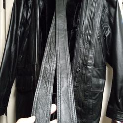 23rd St Men's Black Leather Jacket 