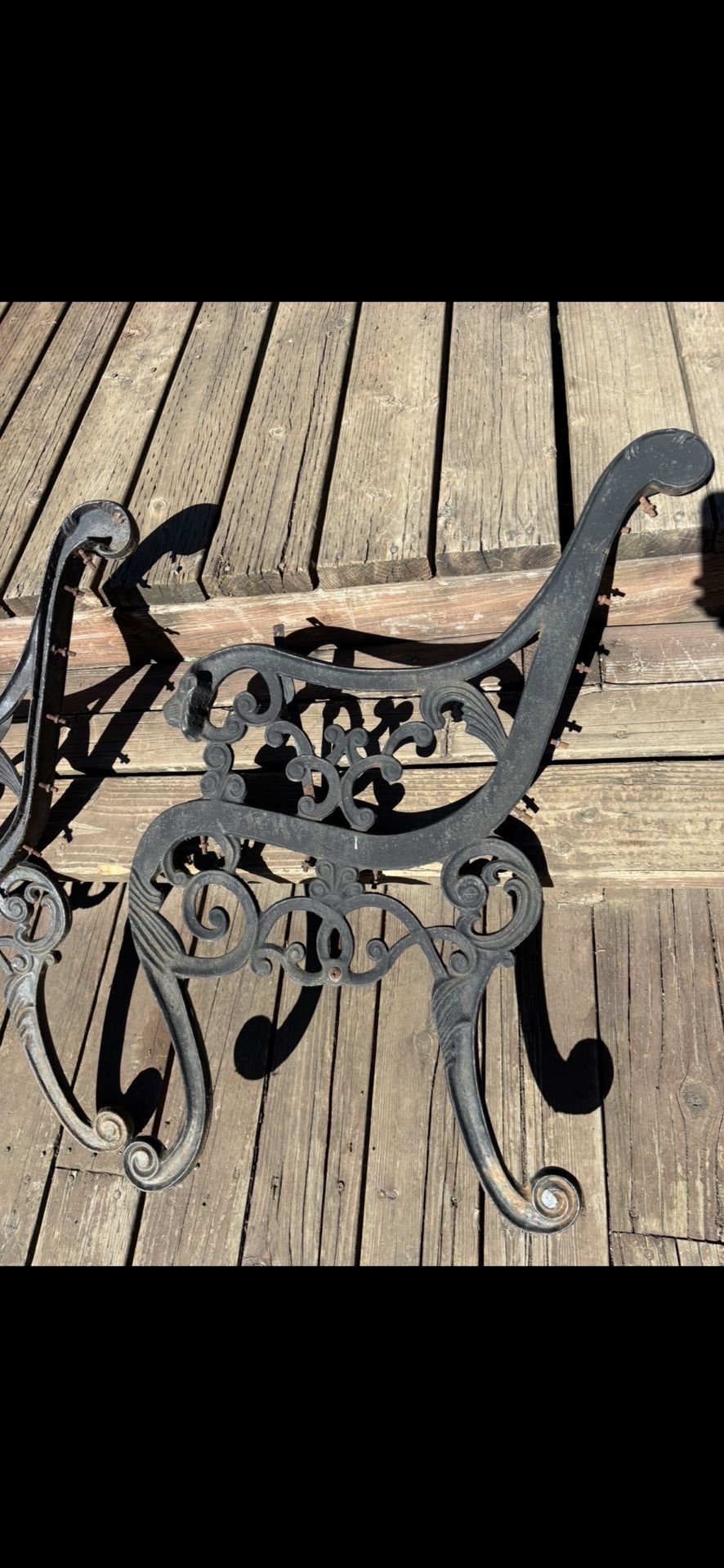 Antique Lion Head Bench Ends