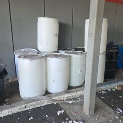 55 Gallon Plastic Drums