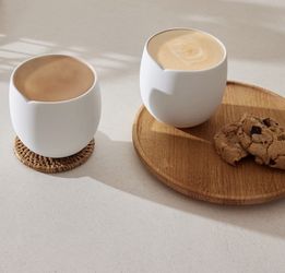Nespresso Original Collection 2- Cups Set, White & Blush Porcelain
