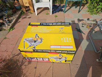 WorkForce THD850 7" Tile/Stone Wet Saw with Stand