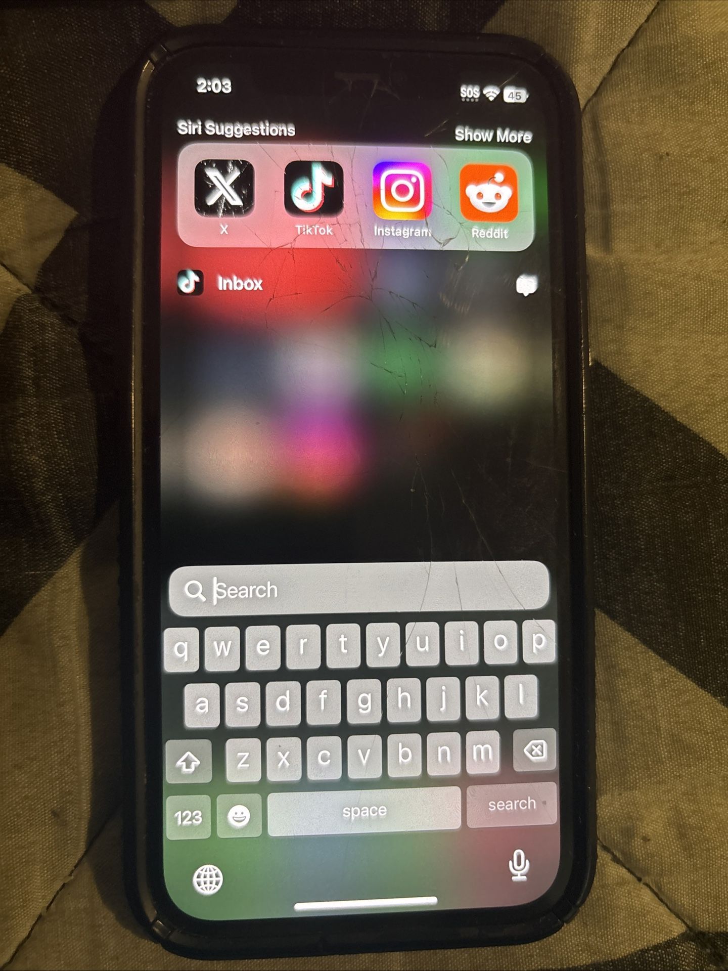 iPhone 12 with TikTok Installed