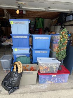 Bins of New Artificial Flowers