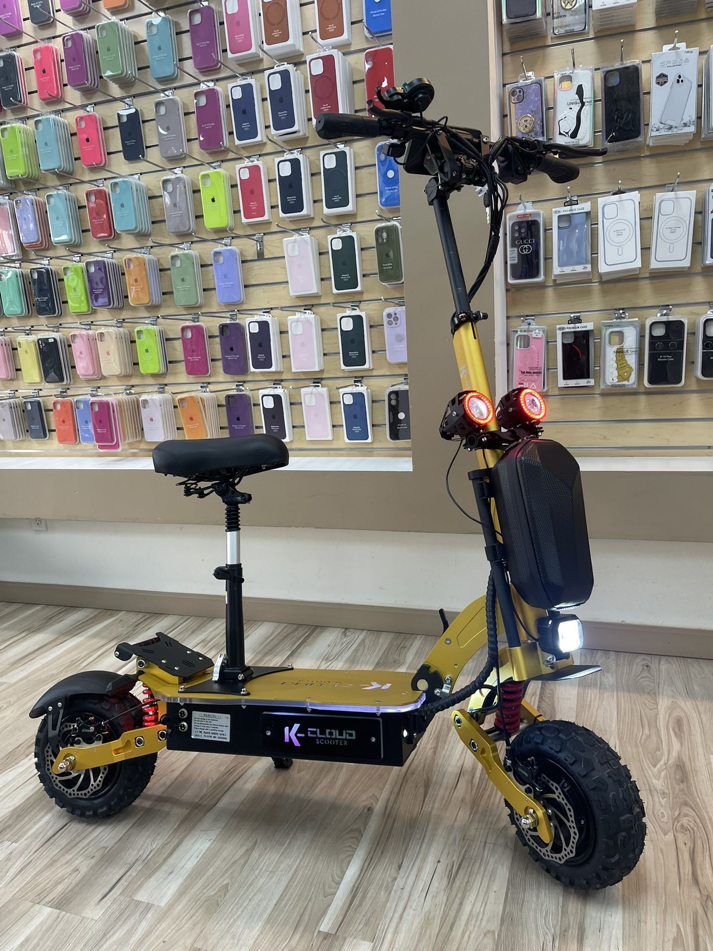 K-Cloud Electric Scooter 65MPH Foldable Escooter Finance It Today No Credit Needed $50 Down To Take It!