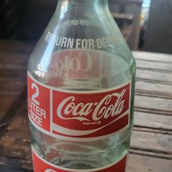 2L glass bottle cocacola
