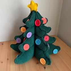 Hallmark Keepsake Kids My Very Own Christmas Tree Fleece/Felt Plush Button Tabletop or children’s Christmas tree 