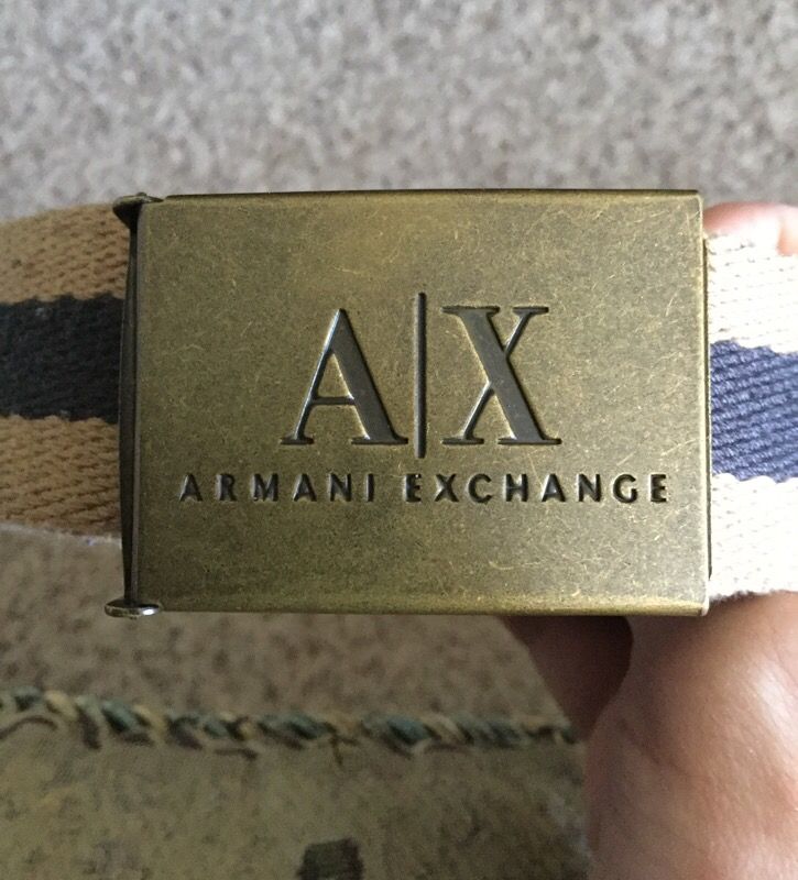 A|X Armani Exchange web belt