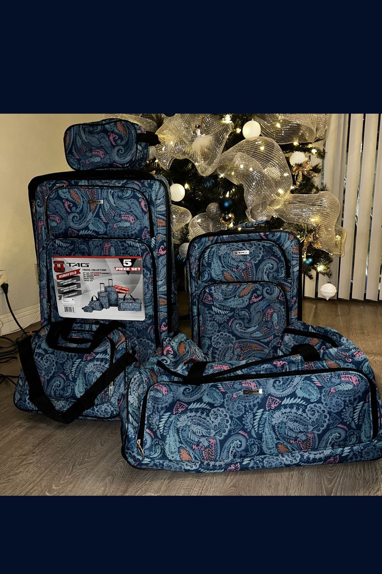 5pcs Soft Side Luggage