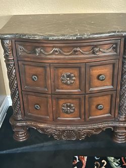 Ashley carved dresser like new