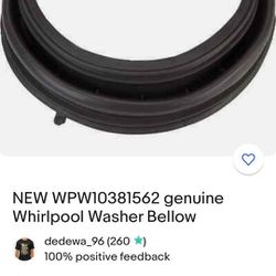 New Whirlpool Washer Door Boot