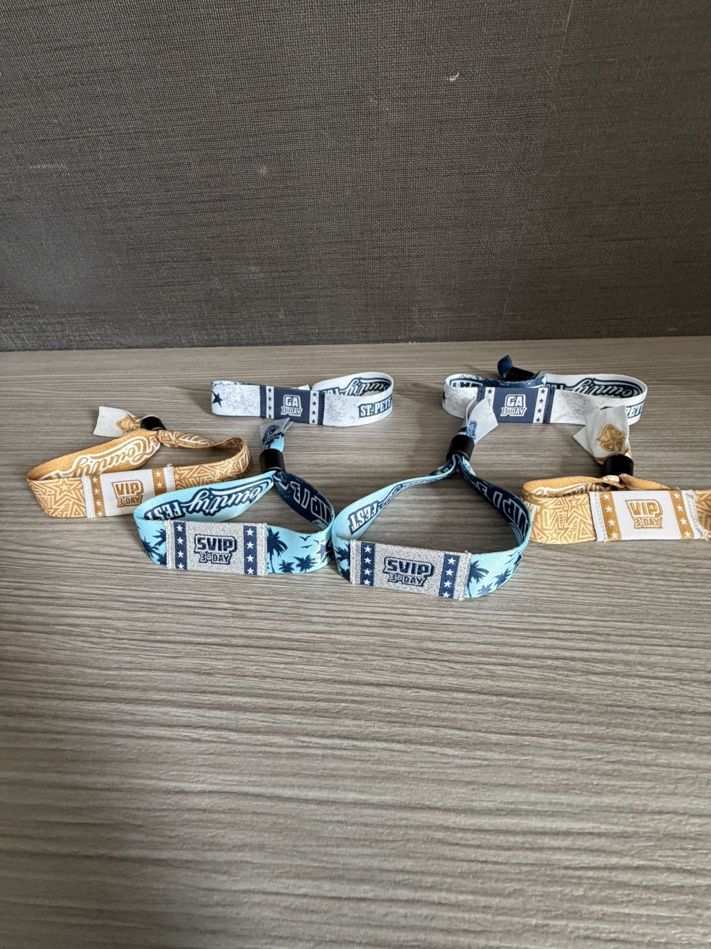 St.Pete Country Music Festival Wristbands 