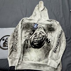 Hellstar Records Vintage Wash Hoodie – L