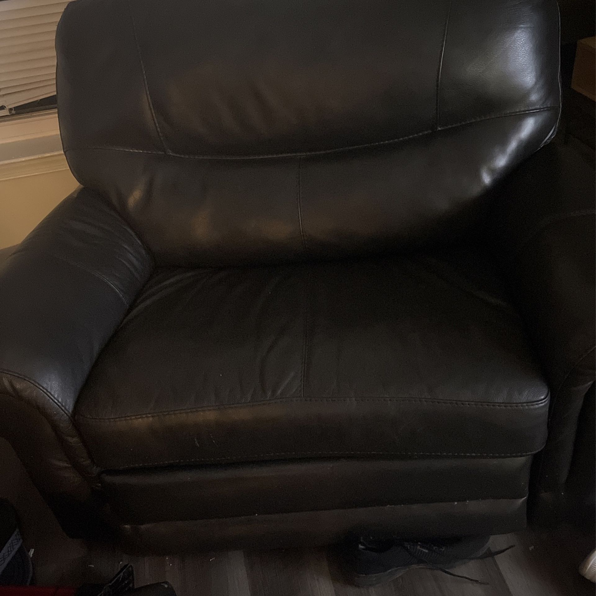 Leather Electric Recliner Set 