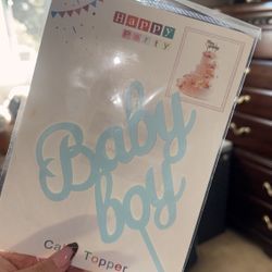 Baby Boy Cake Topper 