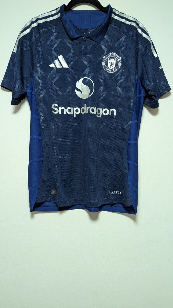 Adidas Manchester United Away 24/25 Authentic Jersey Navy Men Size Large IU1391