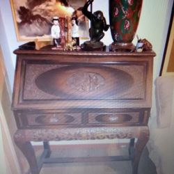Antique Asian carved Desk